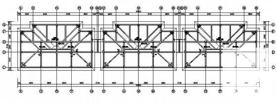 3层钢筋混凝土框架住宅楼结构CAD施工图纸(基础平面图) - 3