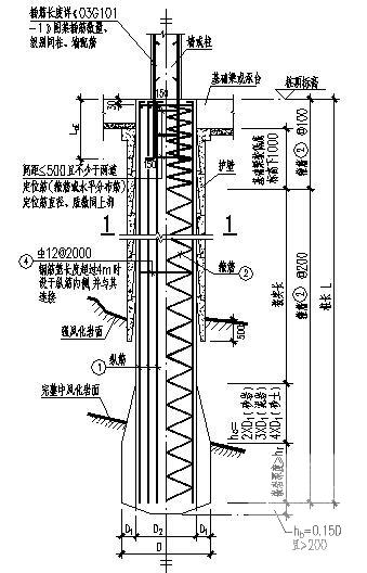 24层剪力墙结构住宅楼结构CAD施工图纸（筏型基础）(平面布置图) - 3