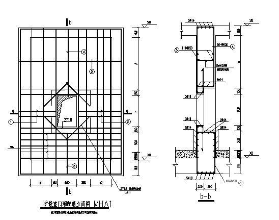 框架地下室结构CAD施工图纸（管桩基础） - 3