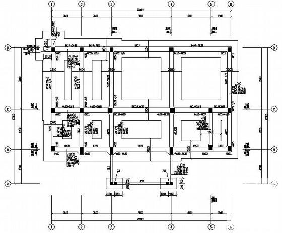 8层独立基础框架办公楼结构CAD施工图纸 - 1
