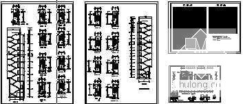 13层三星级宾馆建筑施工CAD图纸(框架剪力墙结构) - 4