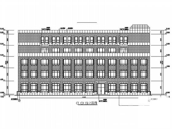 5层框架结构特殊学校综合楼建筑施工CAD图纸（底框结构） - 4