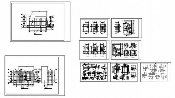 框架结构2层托儿所建筑施工CAD图纸(卫生间详图) - 2