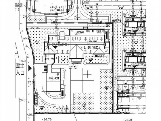 3层6班英式豪华幼儿园建筑施工CAD图纸（知名设计院） - 3