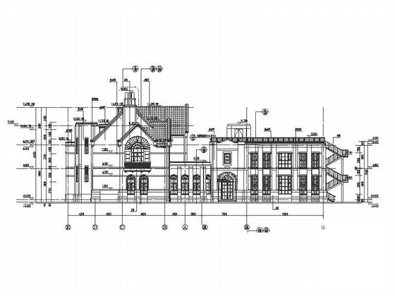 3层6班英式豪华幼儿园建筑施工CAD图纸（知名设计院） - 4