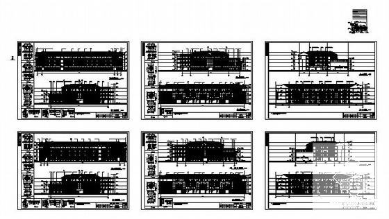 4层公共教学楼建筑CAD施工图纸(卫生间详图) - 2