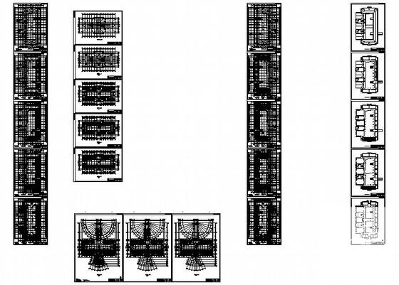 4层公共教学楼建筑CAD施工图纸(卫生间详图) - 3