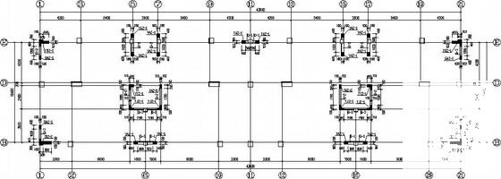 11层桩基础框架抗震墙商住楼结构CAD施工图纸 - 1