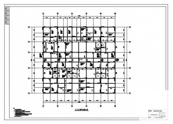 3层框架结构联排别墅商业街结构CAD施工图纸 - 2