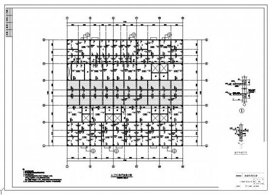 3层框架结构联排别墅商业街结构CAD施工图纸 - 3