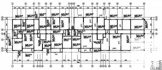 小区11层剪力墙结构住宅楼结构CAD施工图纸（筏型基础） - 1