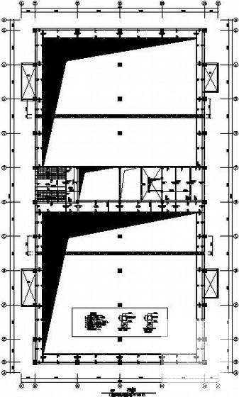 网架屋盖2层框架结构大学体育活动中心结构CAD施工图纸(基础平面图) - 2