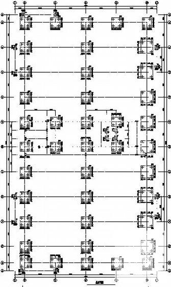 网架屋盖2层框架结构大学体育活动中心结构CAD施工图纸(基础平面图) - 3