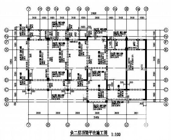 6层框架学生公寓楼建筑结构CAD施工图纸（桩基础） - 2