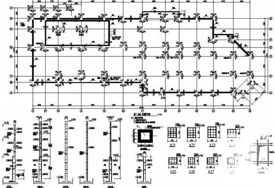 地上4层地下3层框架幼儿园结构CAD施工图纸（独立基础） - 2