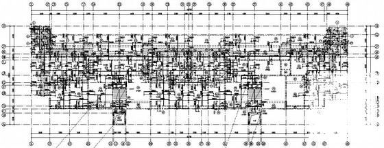 6度区11层框架剪力墙结构住宅楼结构CAD施工图纸 - 1