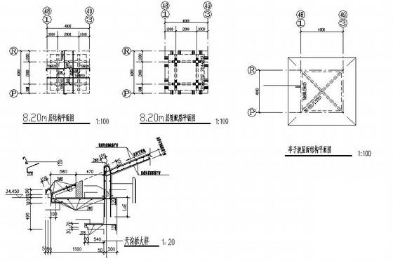 6度区11层框架剪力墙结构住宅楼结构CAD施工图纸 - 4
