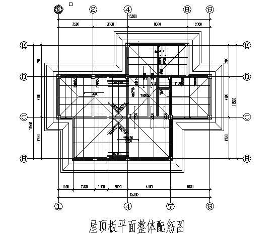 4层框架结构别墅结构CAD施工图纸（加层） - 2