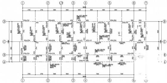 3层坡屋顶公共服务建筑结构CAD施工图纸（桩基础） - 2