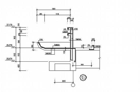 8层框架结构办公综合楼结构CAD施工图纸(平面布置图) - 4