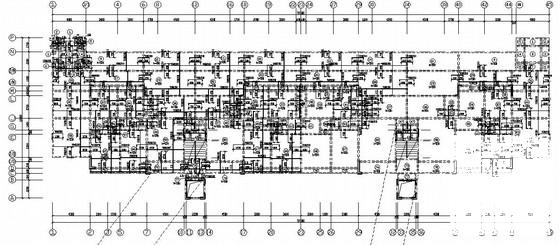 11层条形基础框剪结构住宅楼结构CAD施工图纸 - 2