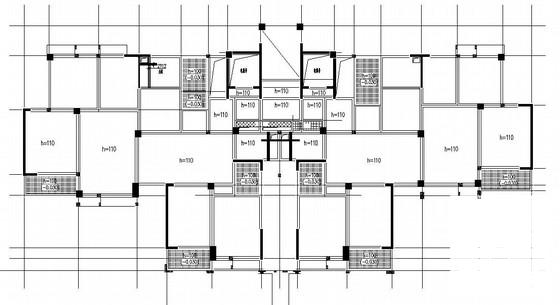 18层框架剪力墙结构住宅楼结构CAD施工图纸 - 2