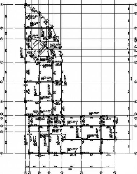 民族中学6层综合楼实验室结构CAD施工图纸（桩基础） - 2