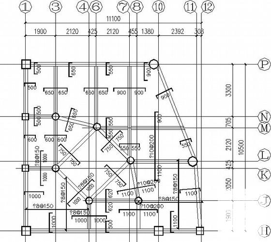 民族中学6层综合楼实验室结构CAD施工图纸（桩基础） - 3