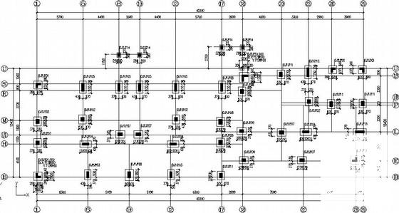 异形柱框架住宅结构CAD施工图纸(带车库储藏室) - 1