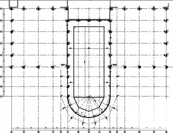 框架剪力墙运动中心结构CAD施工图纸（条形基础） - 1
