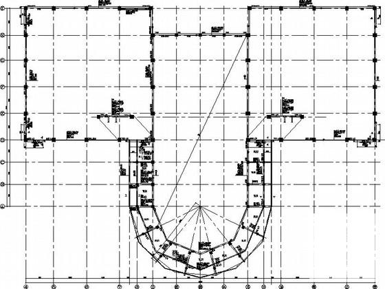 框架剪力墙运动中心结构CAD施工图纸（条形基础） - 2