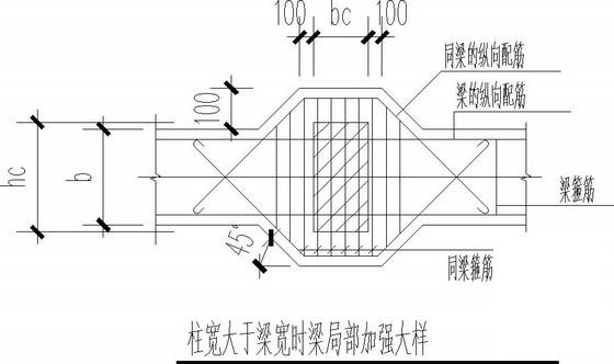 9层框架剪力墙私人住宅楼结构CAD施工图纸(梁钢筋图) - 4