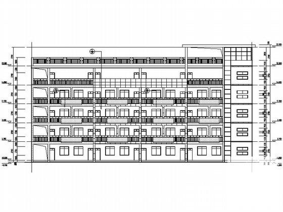 小学5层教学楼CAD施工图纸(节能设计) - 4