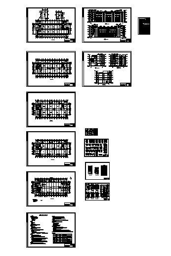 电视大学、广播专业学校新区7号4层实训楼建筑施工CAD图纸 - 3