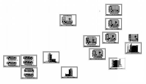 城市2层大学行政楼建筑施工CAD图纸(卫生间详图) - 2