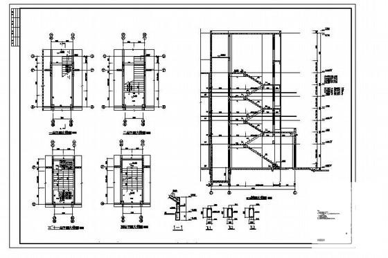 11层异形柱框剪住宅楼结构CAD施工图纸（桩基础） - 4