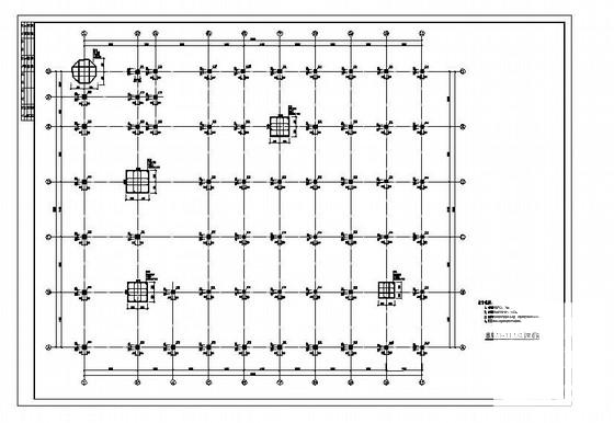 5层桩基础框架结构综合楼结构CAD施工图纸 - 2