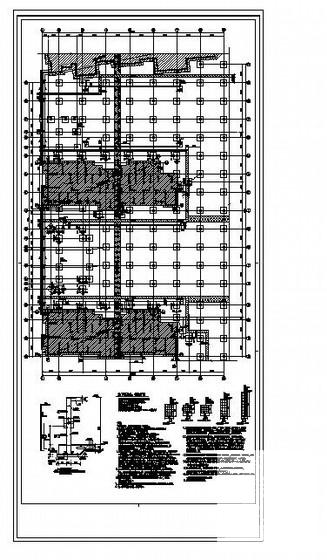 地下1层框架结构地下车库结构CAD施工图纸（独立基础） - 2