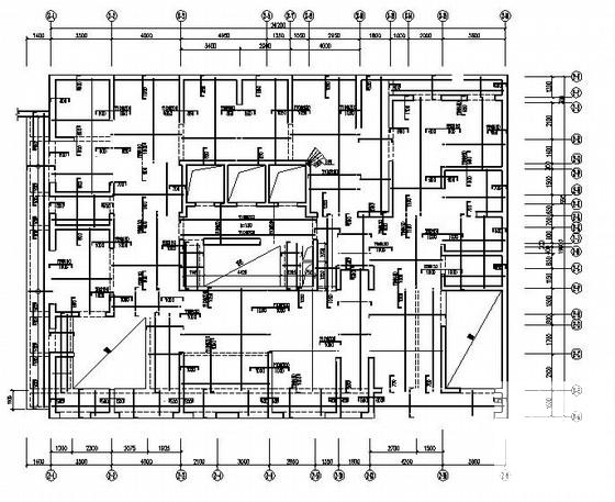 38层剪力墙结构高层住宅楼结构CAD施工图纸（筏型基础） - 2