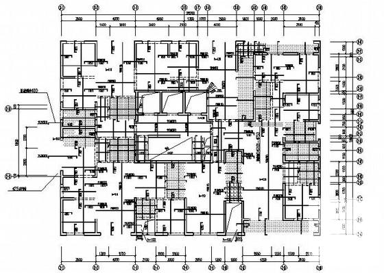 38层剪力墙结构高层住宅楼结构CAD施工图纸（筏型基础） - 3
