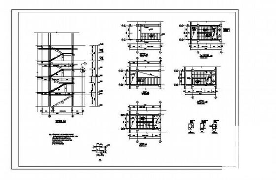 6层条形基础框架结构住宅楼结构CAD施工图纸 - 4