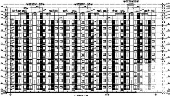 11层短肢剪力墙公寓楼结构CAD施工图纸（独立基础） - 1