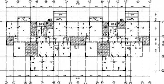 11层短肢剪力墙公寓楼结构CAD施工图纸（独立基础） - 2