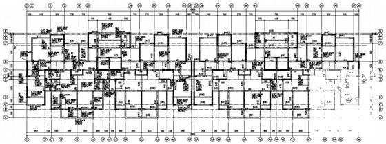 34层剪力墙结构住宅楼结构CAD施工图纸(平面布置图) - 2