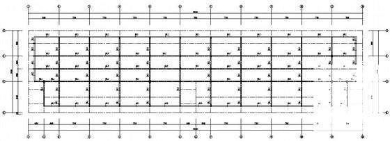 框架结构钢屋架美食街结构CAD施工图纸 - 2