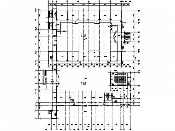 实验中学5层教学楼建筑施工CAD图纸 - 3