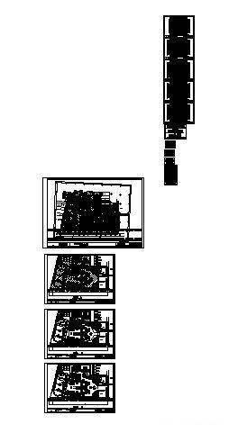 城市4层小学总体规划及单体方案设计图纸（效果图纸）(建筑平面图) - 2