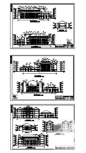 审计学院5层教学楼建筑施工CAD图纸(钢筋混凝土结构) - 2