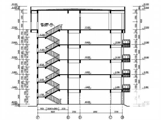 中学6层教学楼建筑设计方案设计图纸(门窗详图) - 2
