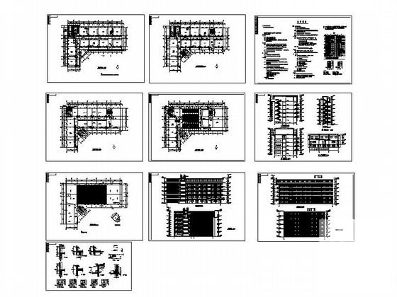 中学6层教学楼建筑设计方案设计图纸(门窗详图) - 4